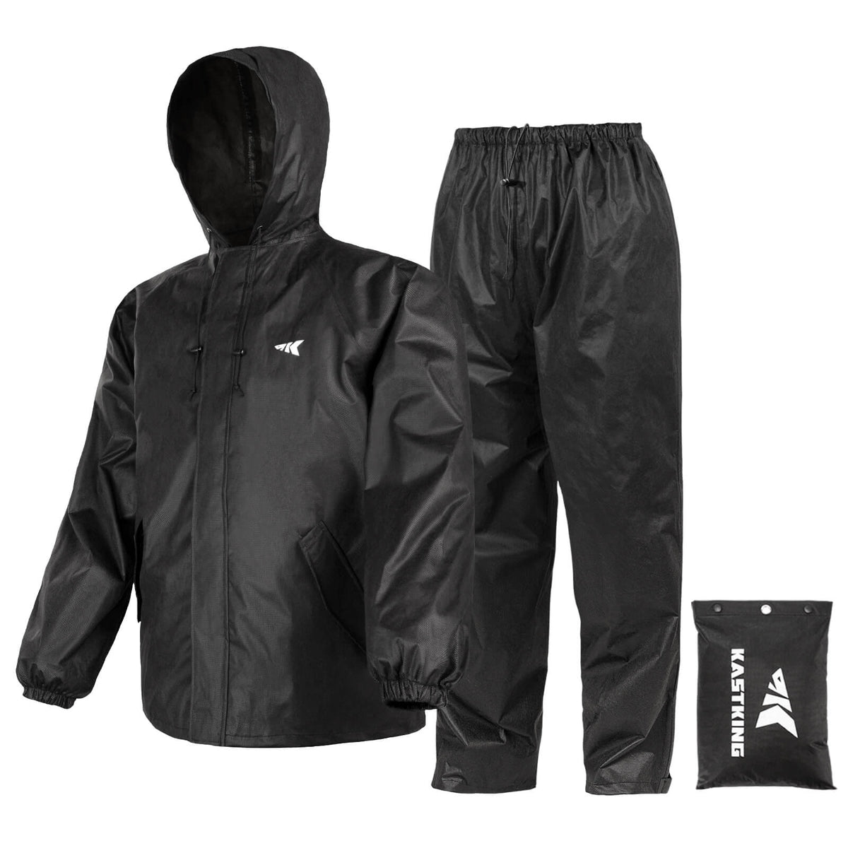 KastKing AquaLite Rain Suit, Waterproof Breathable Lightweight Rainwear