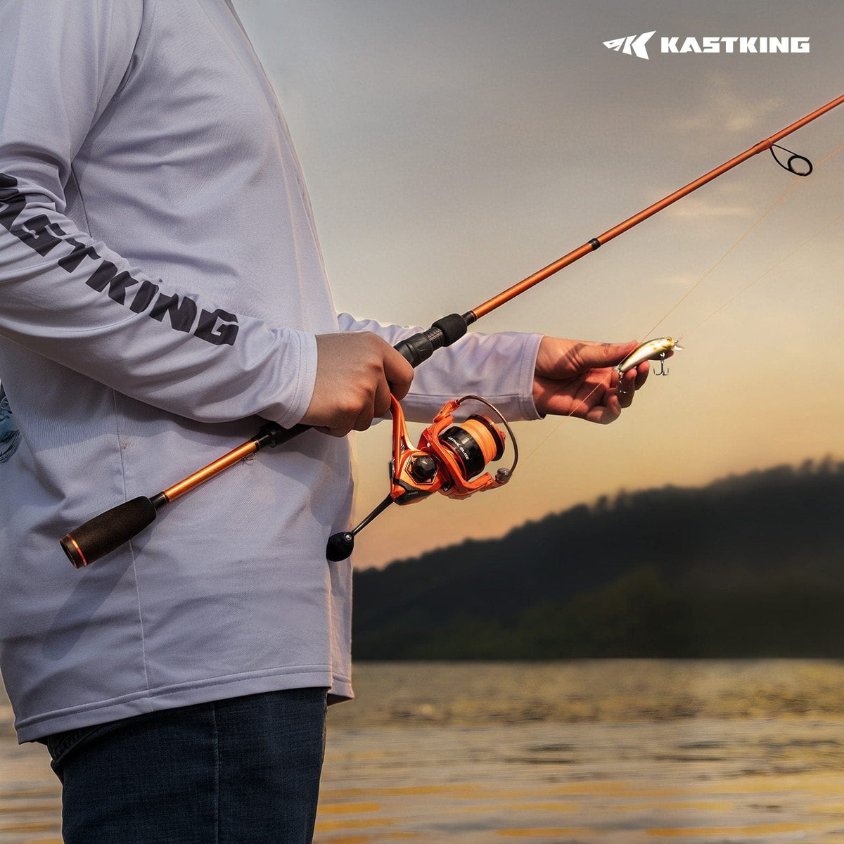 KastKing Lethal Blaze Twin-Tip Spinning Fishing Rod and Reel Combo