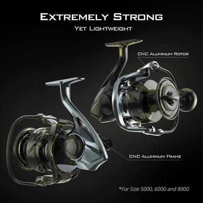 KastKing Kapstan Elite & Kong Saltwater Spinning Reel Combo
