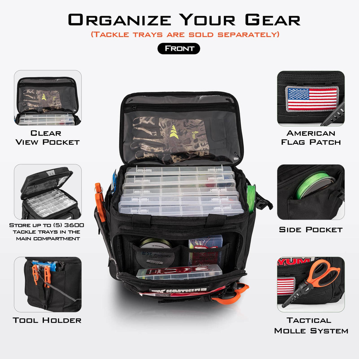 KastKing KarryAll Fishing Tackle Bags  - Medium