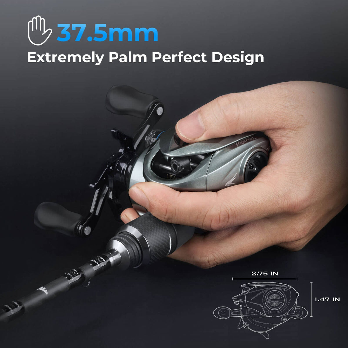 KastKing Kestrel BFS Baitcaster Rod and Reel Combo