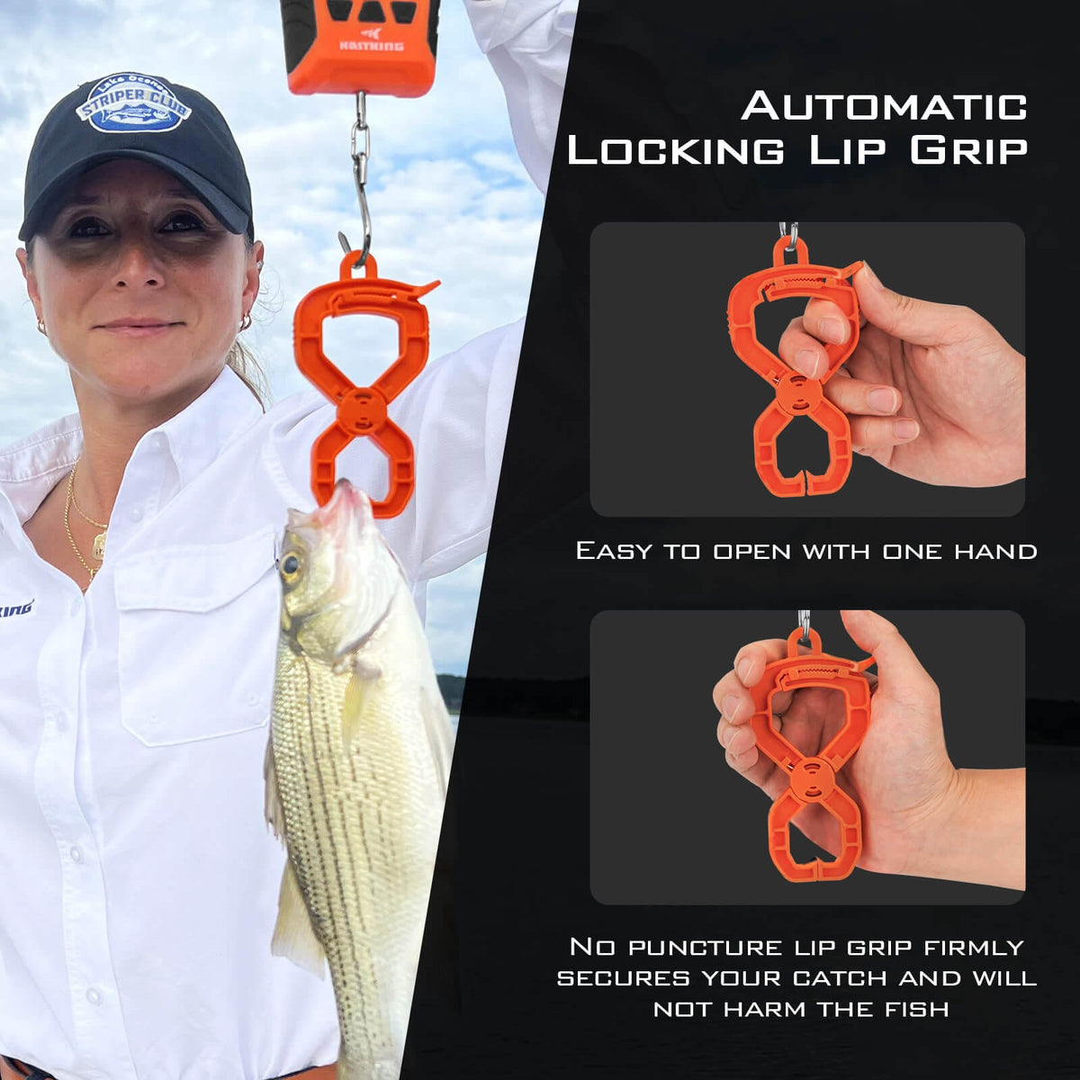 KastKing WideView Floating Waterproof Digital Scale or Lip Grip Combo