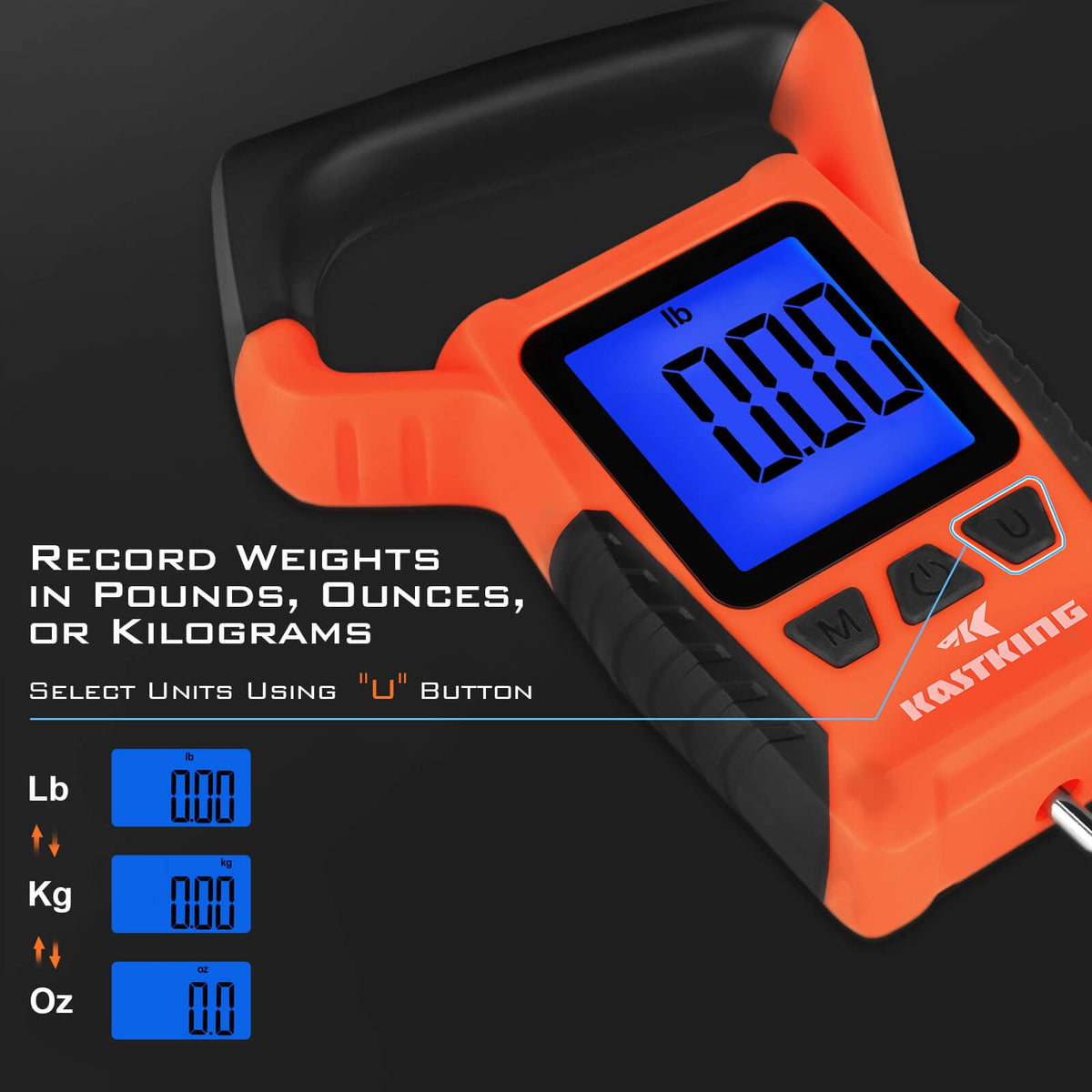 KastKing WideView Floating Waterproof Digital Scale or Lip Grip Combo