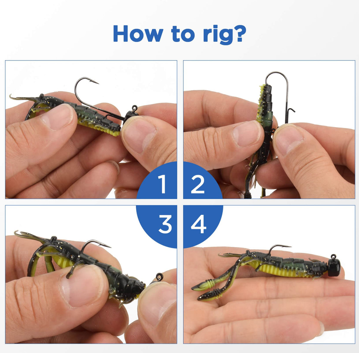 MadBite 24 Pcs Ned Rig Jig Hook Kits