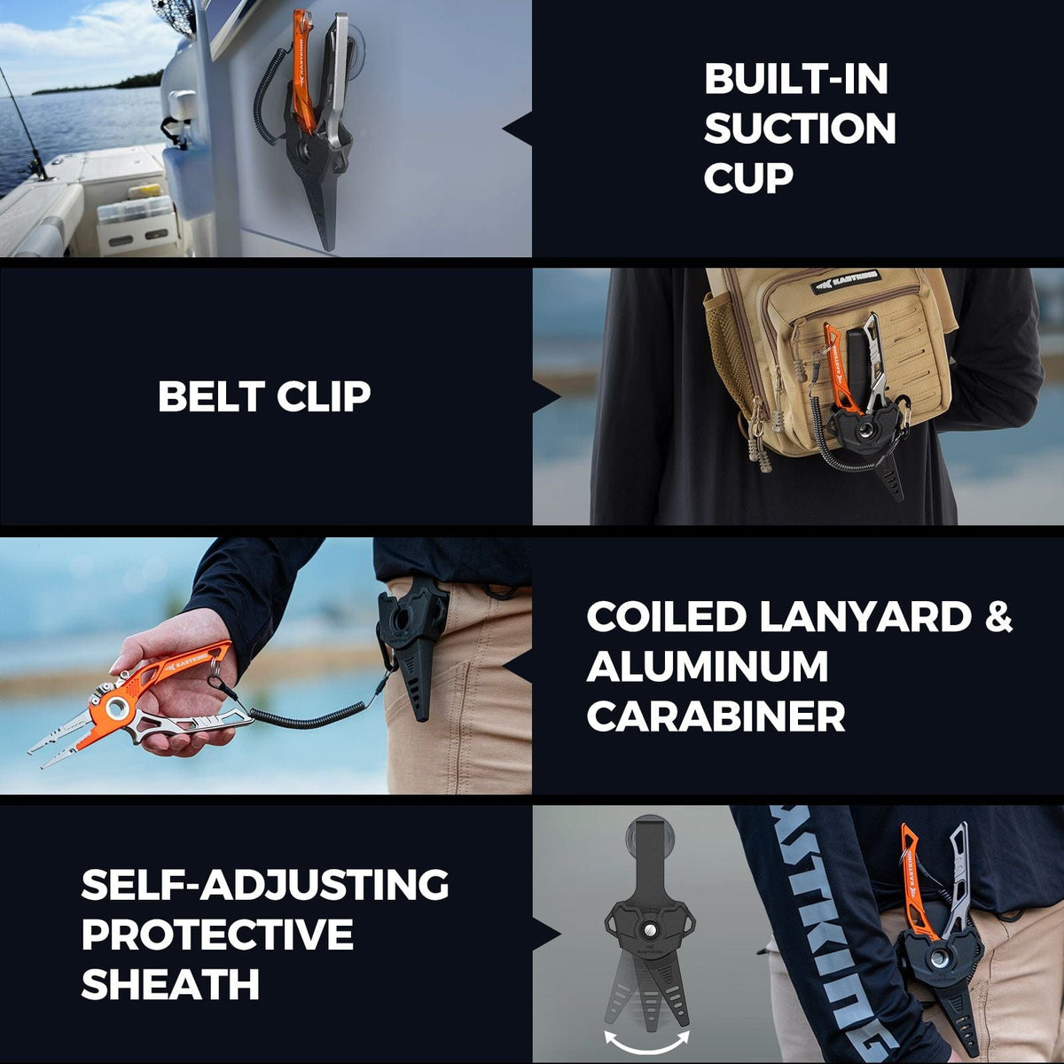KastKing AlumaStream Aluminum Fishing Pliers or Combo