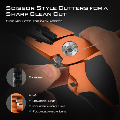 KastKing Gila 7.5-inch Fishing Pliers with Scissor Line Cutters