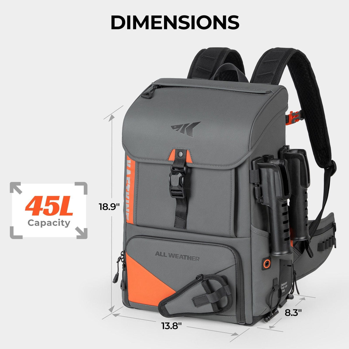 KastKing All Weather Fishing Tackle Backpack