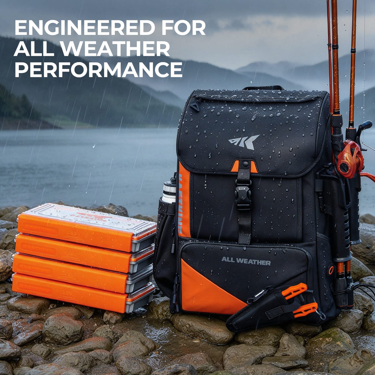 KastKing All Weather Fishing Tackle Backpack