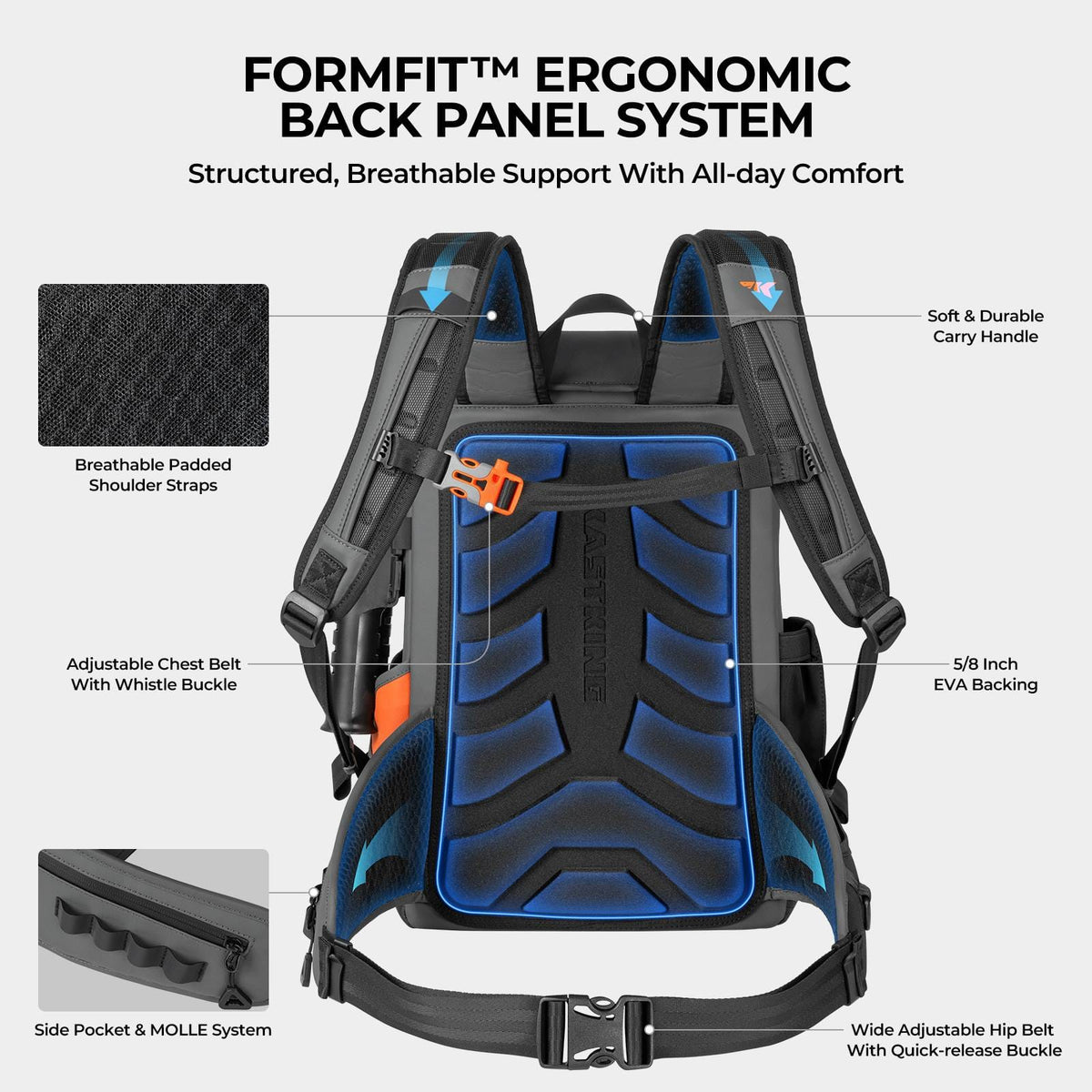 KastKing All Weather Fishing Tackle Backpack