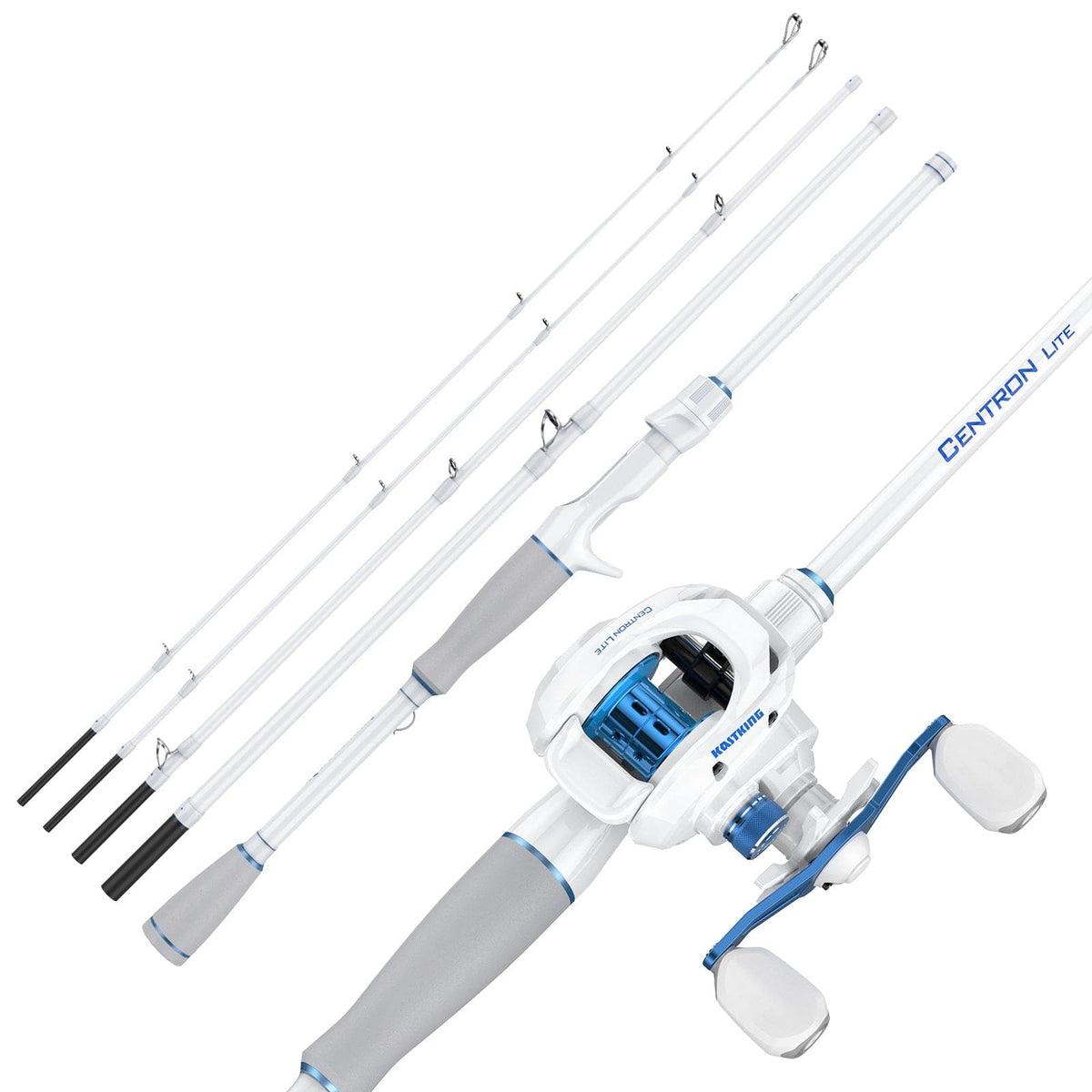 KastKing Centron Lite Travel Baitcaster Fishing Rod and Reel Combo