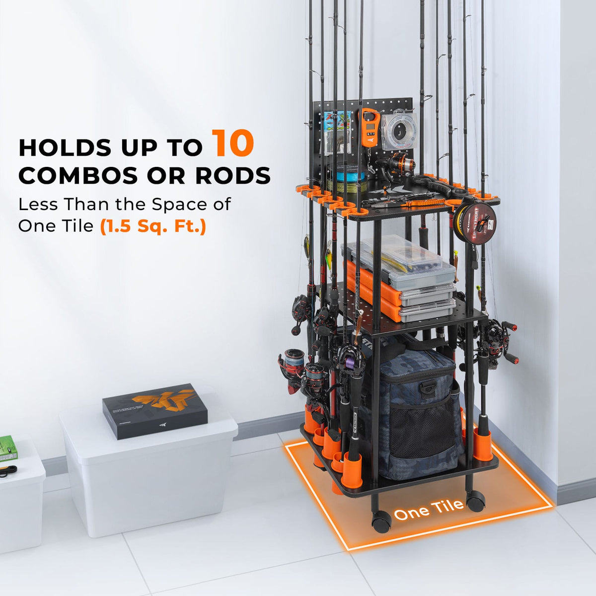 KastKing Gear Trolley Rod Rack