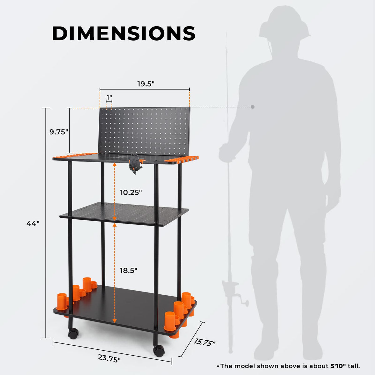 KastKing Gear Trolley Rod Rack