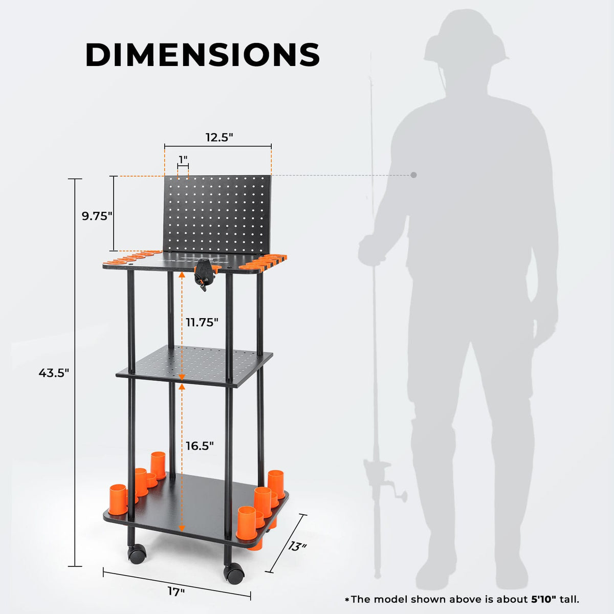 KastKing Gear Trolley Rod Rack