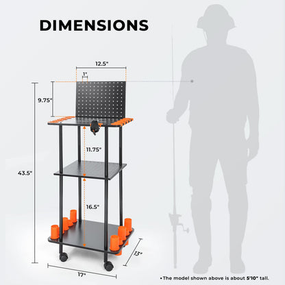 KastKing Gear Trolley Rod Rack