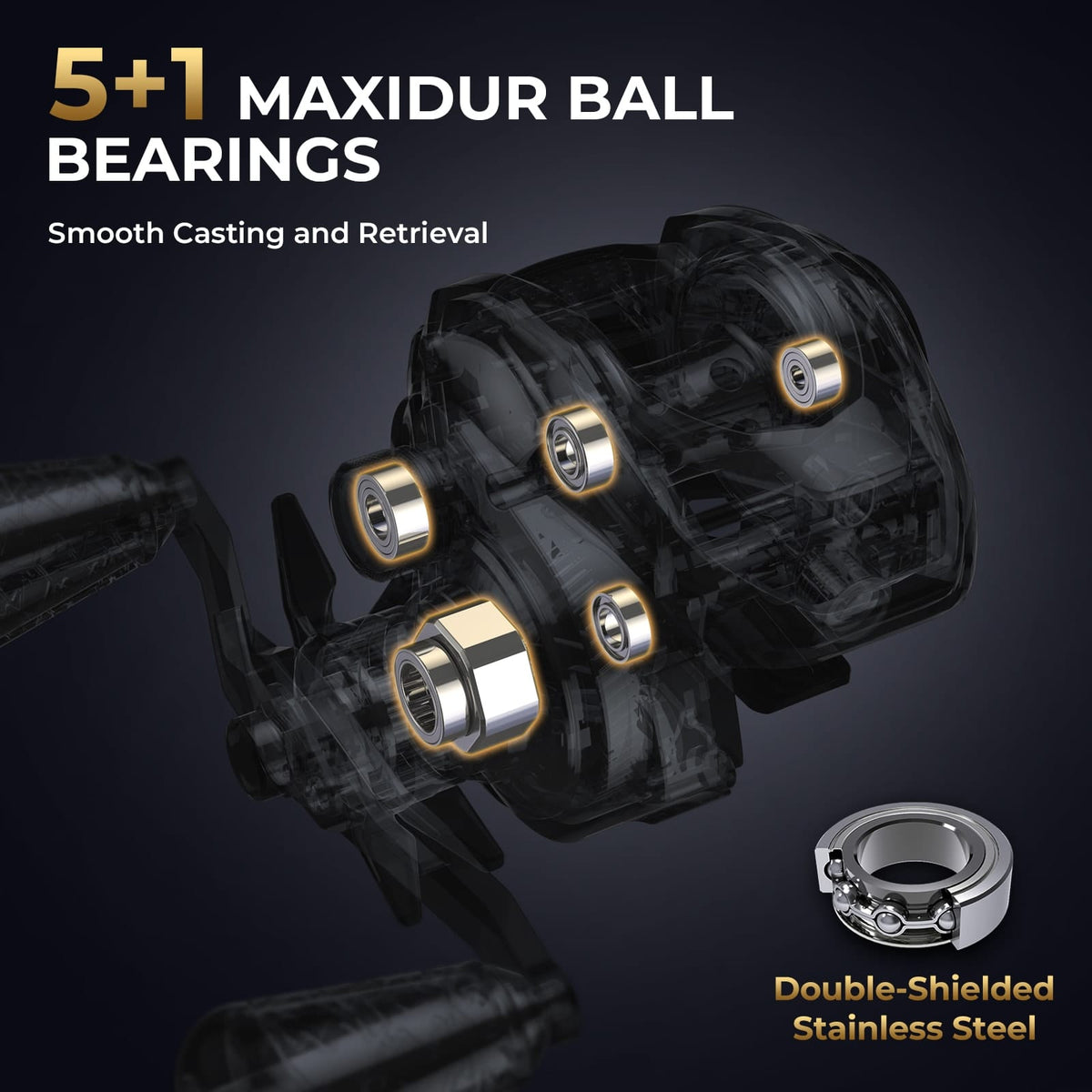 KastKing Lethal Phantom Twin-Tip Baitcaster Rod and Reel Combo