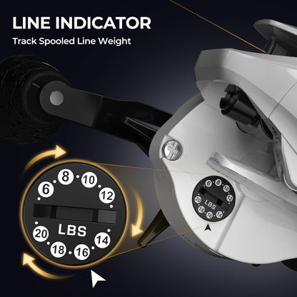 KastKing Lethal Phantom Twin-Tip Baitcaster Rod and Reel Combo