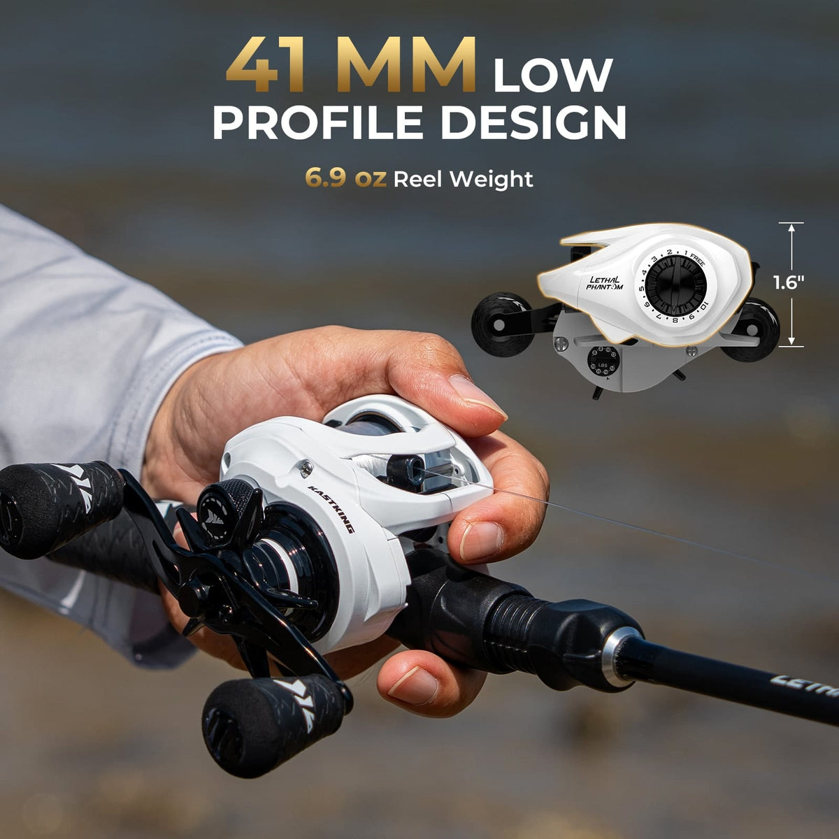 KastKing Lethal Phantom Twin-Tip Baitcaster Rod and Reel Combo