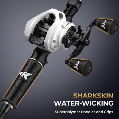 KastKing Lethal Phantom Twin-Tip Baitcaster Rod and Reel Combo