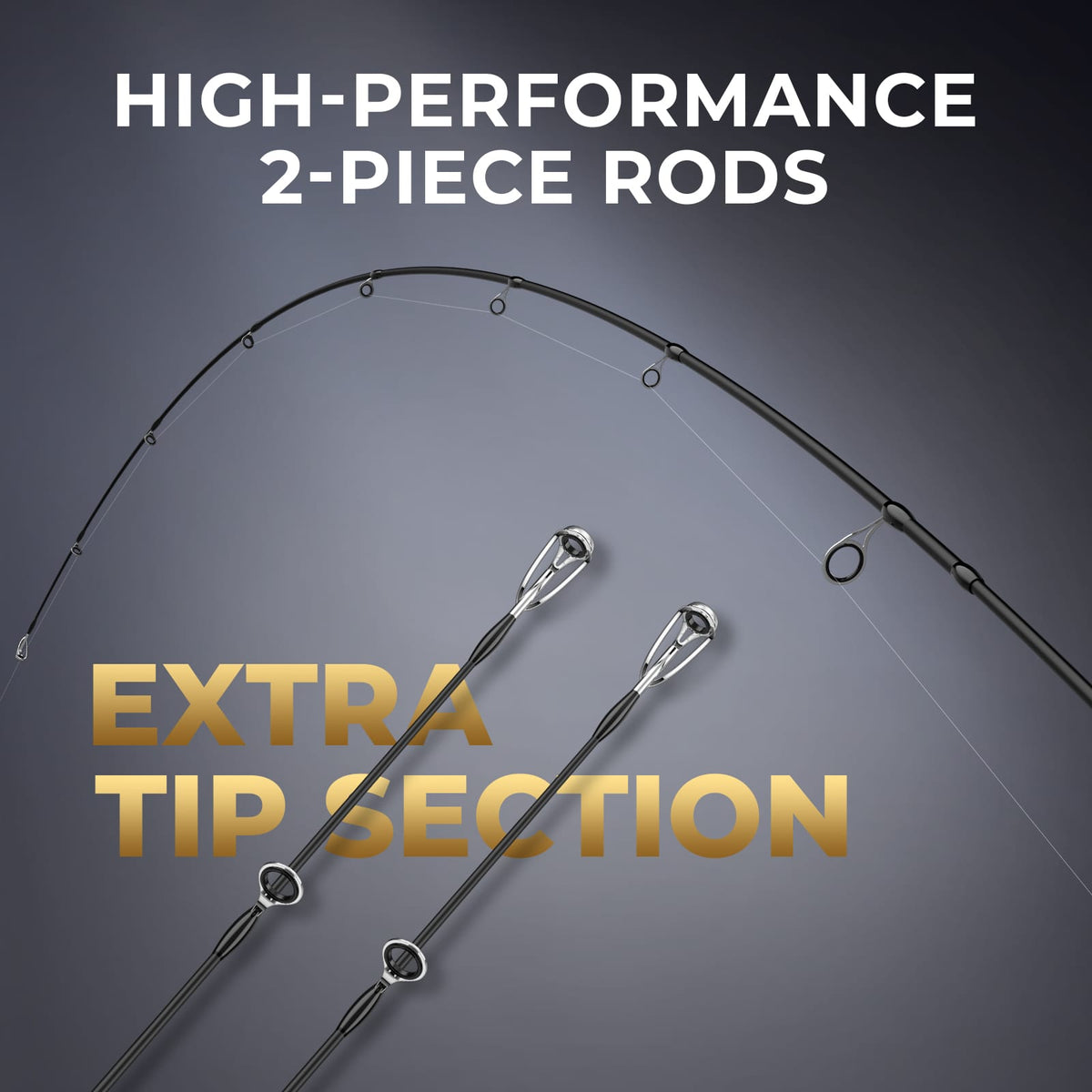 KastKing Lethal Phantom Twin-Tip Spinning Rod and Reel Combo