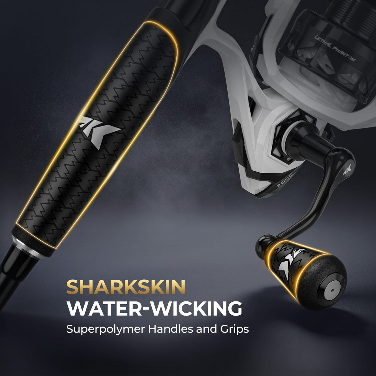 KastKing Lethal Phantom Twin-Tip Spinning Rod and Reel Combo
