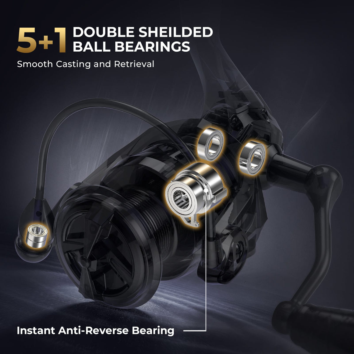 KastKing Lethal Phantom Twin-Tip Spinning Rod and Reel Combo