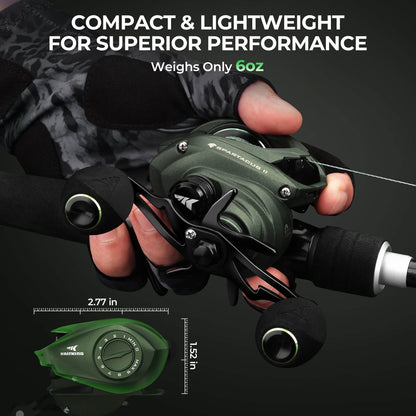 KastKing Spartacus II Twin-Tip Baitcaster Rod and Reel Combo