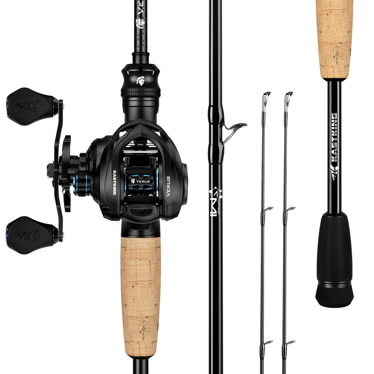 KastKing Verus Twin-Tip Baitcaster Rod and Reel Combo