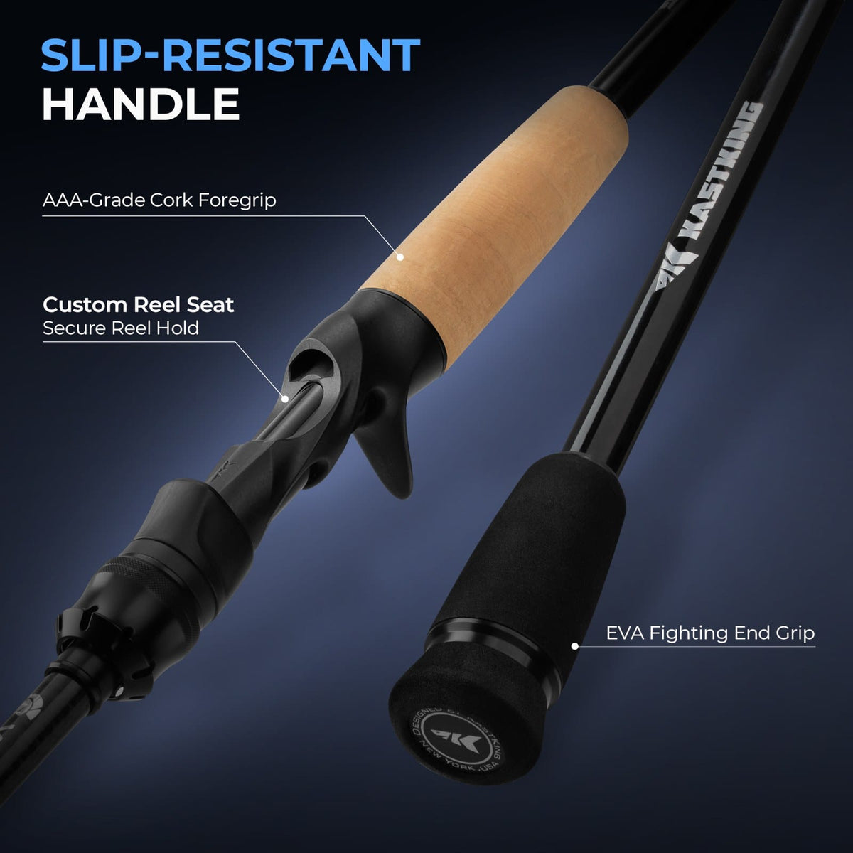 KastKing Verus Technique Twin-Tip Bass Fishing Rods