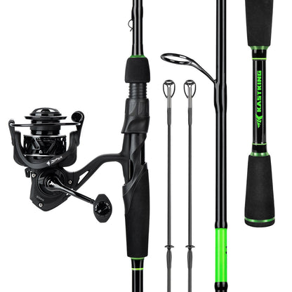 KastKing Zephyr Dual-tip Spinning Fishing Rod and Reel Combo