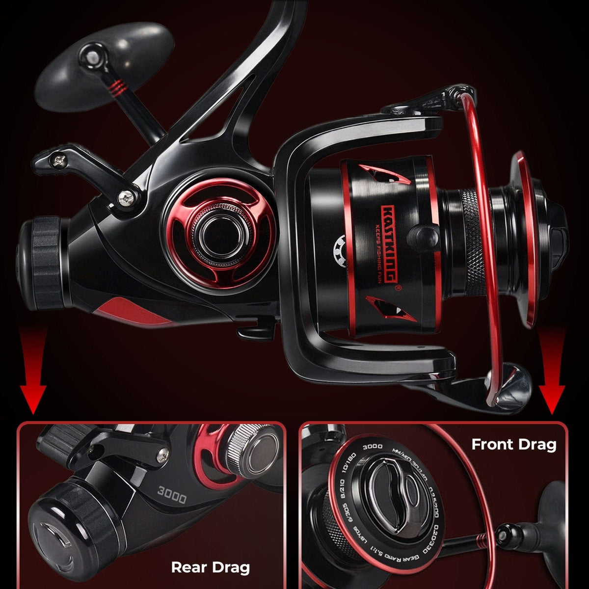 KastKing Sharky Baitfeeder III Spinning Reel