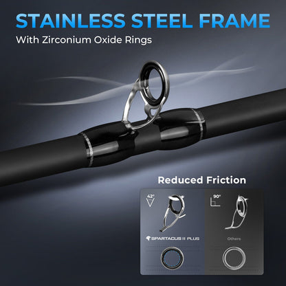 KastKing Spartacus II Plus Twin-Tip Casting Rod