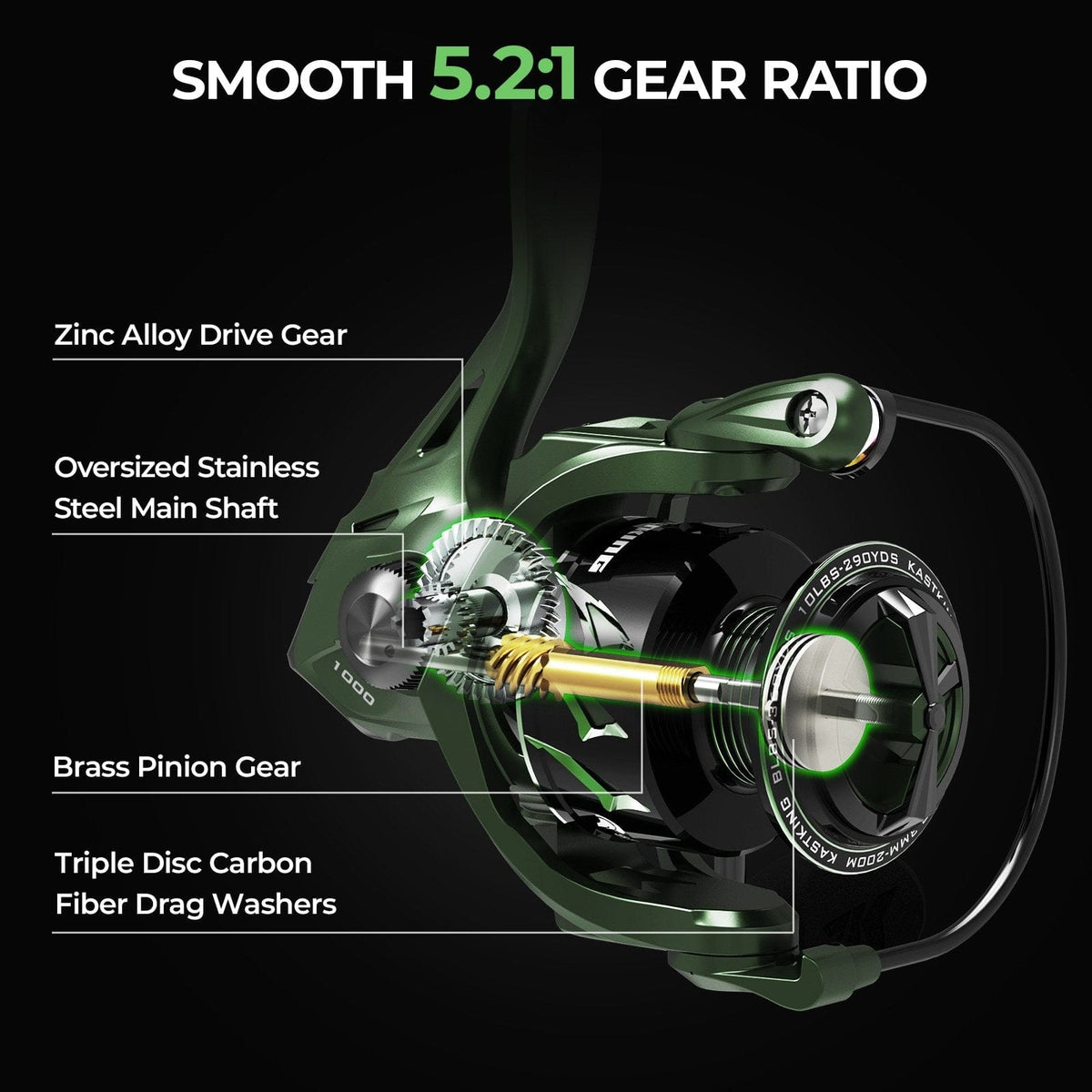 KastKing Spartacus II Spinning Fishing Reel
