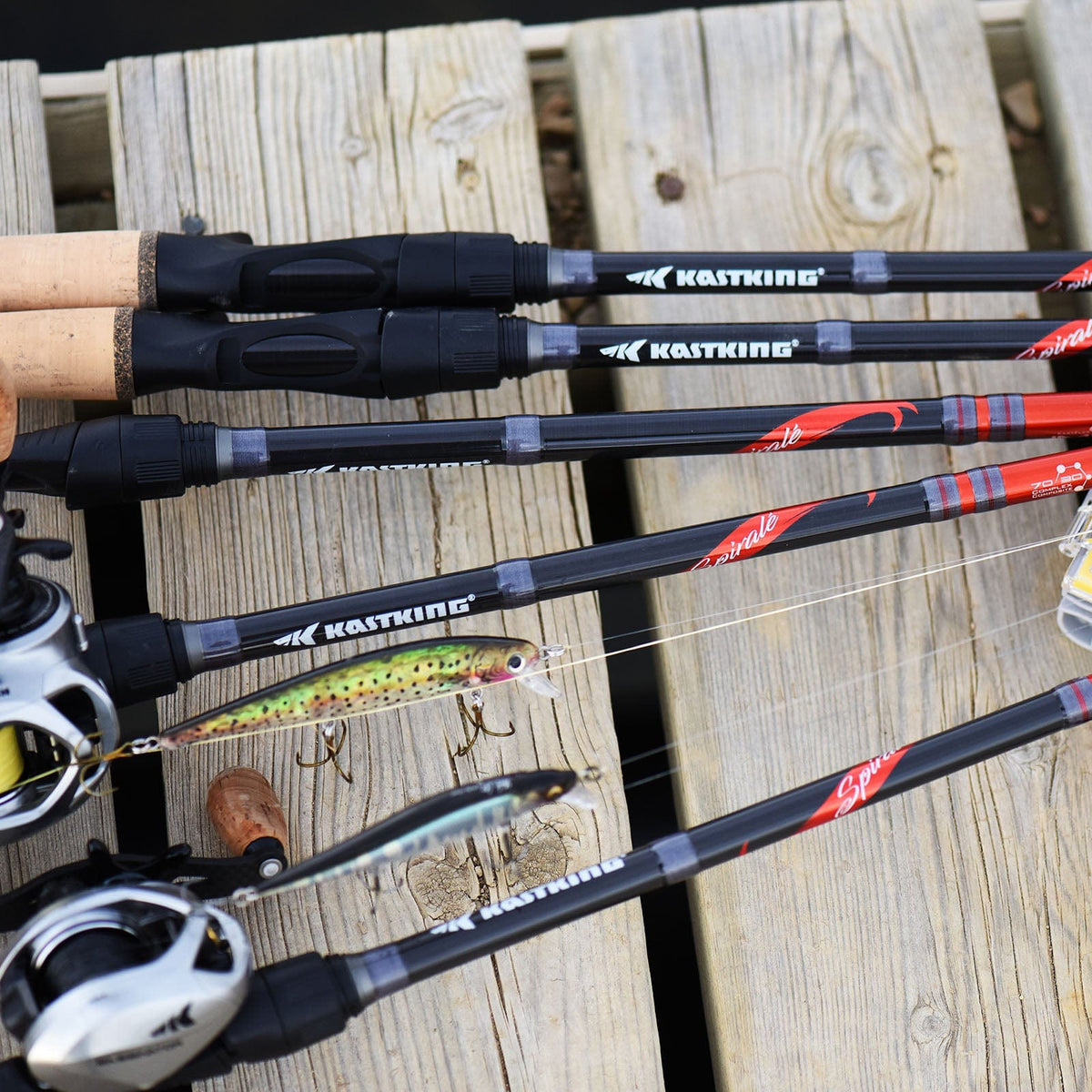 KastKing Cliff Crochet Spirale Series Bass Rods