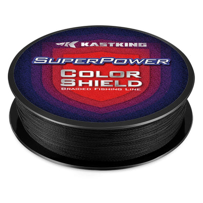 KastKing SuperPower ColorShield Braided Fishing line - 300YDS