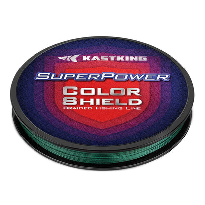 KastKing SuperPower ColorShield Braided Fishing line - 150YDS