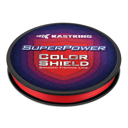 KastKing SuperPower ColorShield Braided Fishing line - 300YDS