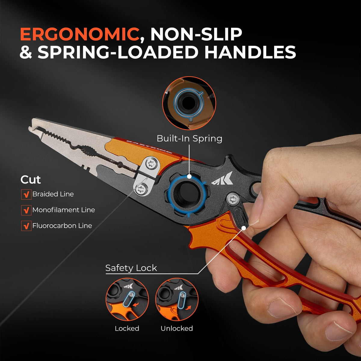 KastKing Ti-Forge Titanium Dual-Tip Jaw Pliers