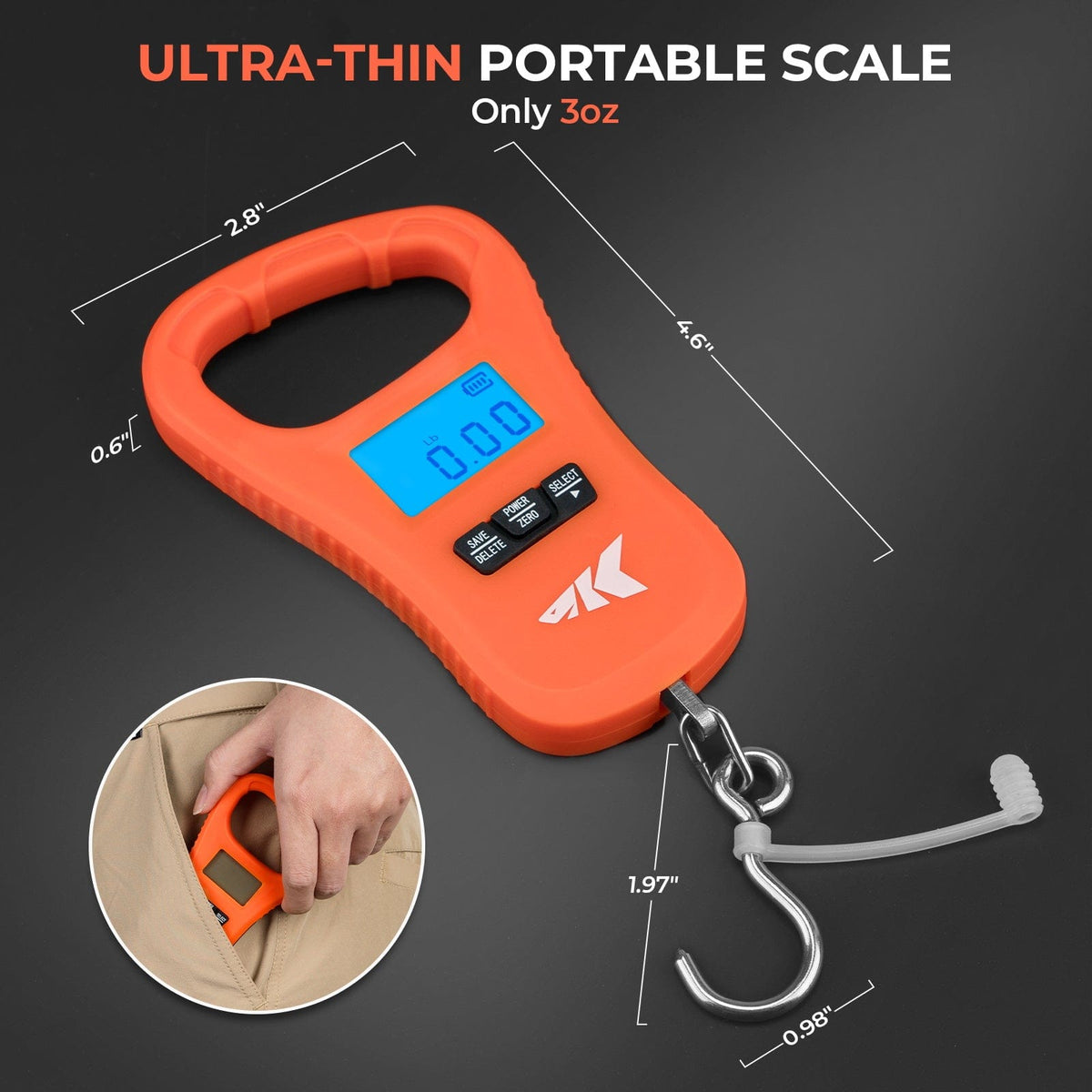 KastKing ToughTide USB Charging Fishing Scale & Lip Grip Combo
