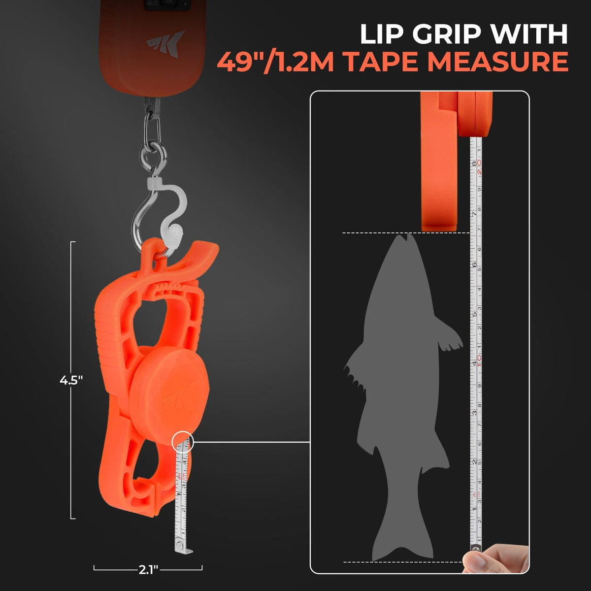 KastKing ToughTide USB Charging Fishing Scale & Lip Grip Combo