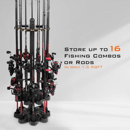 KastKing V16 Revolution Floor Rod Rack - Upgrade Version