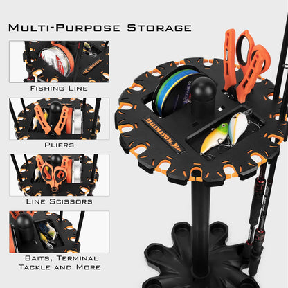 KastKing V16 Revolution Floor Rod Rack - Upgrade Version