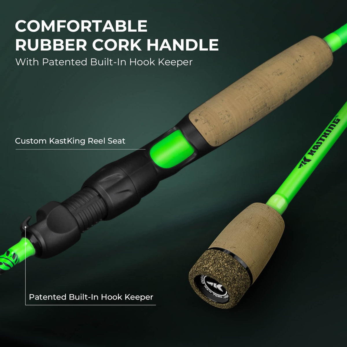 KastKing Zephyr Dual-tip Spinning Fishing Rod and Reel Combo