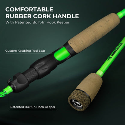 KastKing Zephyr Dual-tip Spinning Fishing Rod and Reel Combo