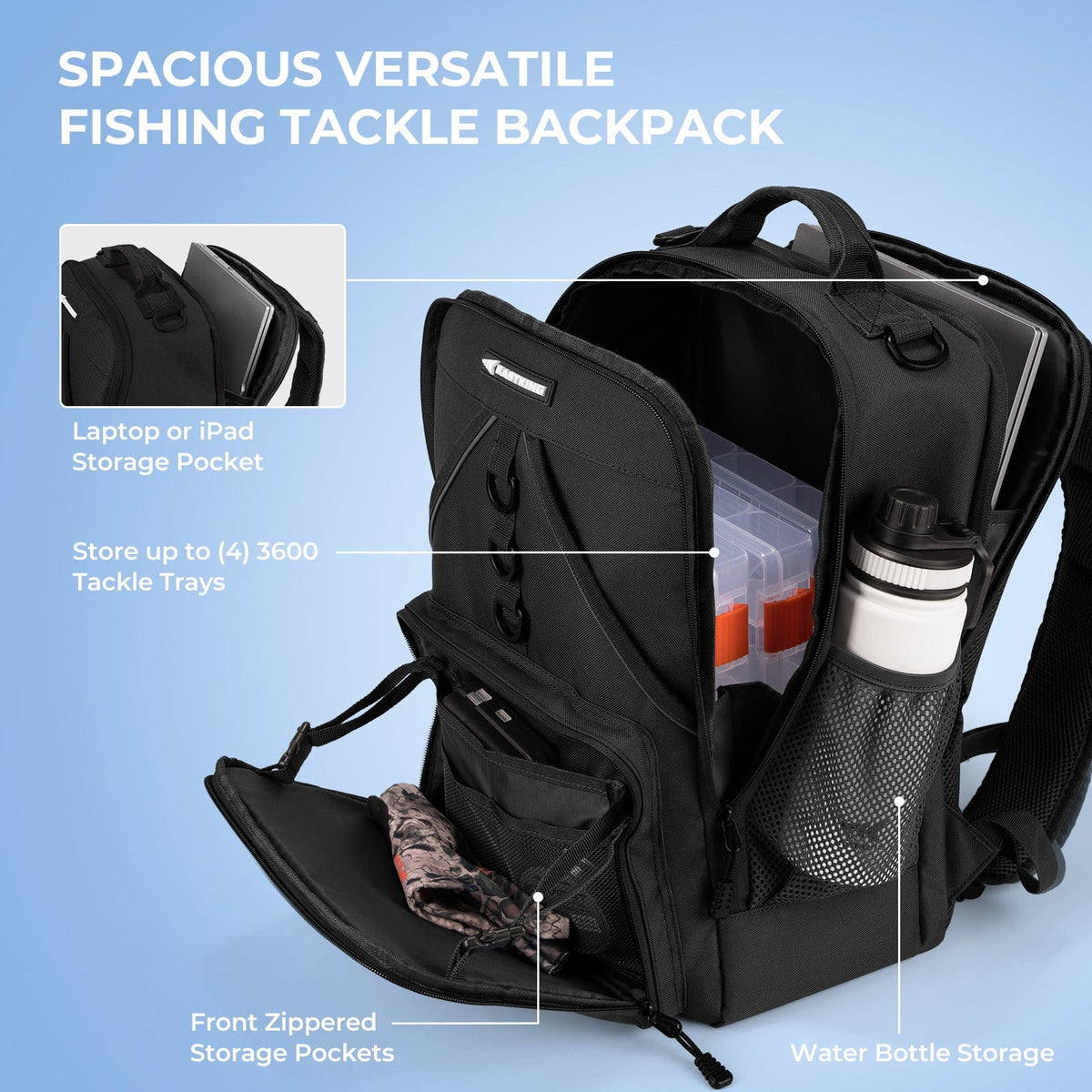 KastKing KarryAll Medium Fishing Tackle Daily Backpack